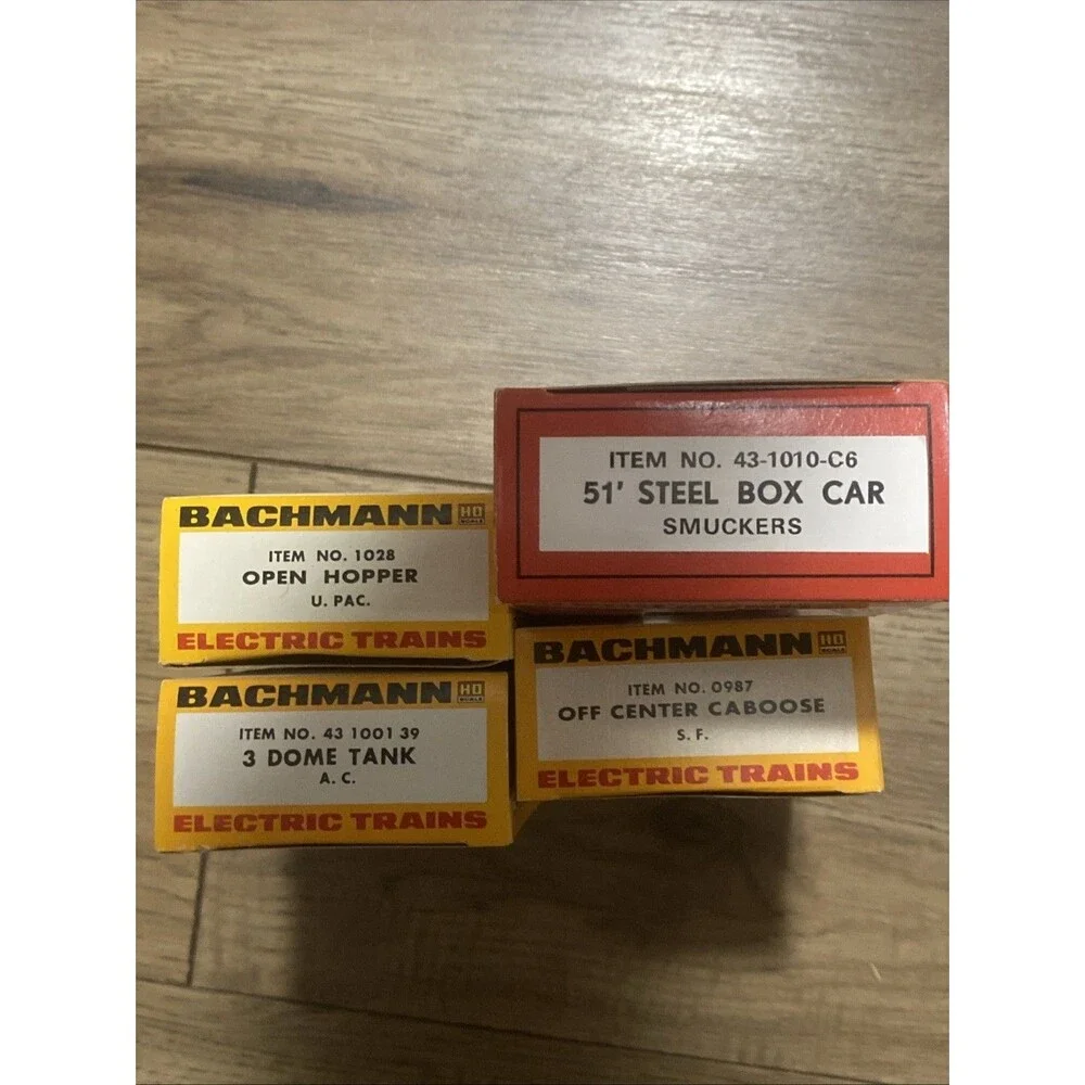 Vintage Bachmann HO Scale Lot Of 4 NOS 0987 1028 43-1001-30 43-1010-C6 Unopened